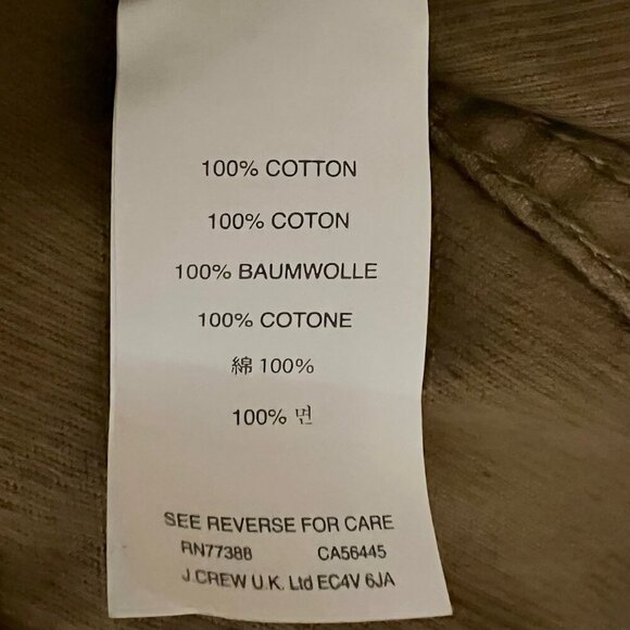 J. Crew Size 34x32 Men Tan Corduroy Slim Straight Preppy Office Work Chino Pants - Picture 7 of 8